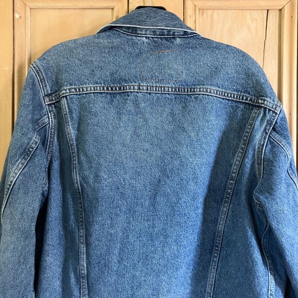 Levi's Premium Womens Vintage Fit Denim Trucker Jacket Size Small Blue FA EXC - Picture 11 of 12
